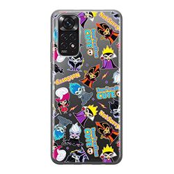 ERT GROUP mobiltelefonfodral för Xiaomi REDMI NOTE 11S 4G / REDMI NOTE 11 4G originalt och officiellt licensierat Disney mönster Disney Villains 008, gedeeltelijk transparant