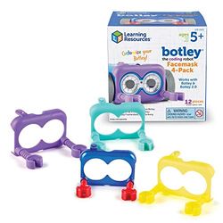 Learning Resources Botley The Coding Robot Facemask 4-Pack Accessory Pack, Botley Not Included