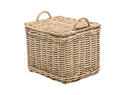 Kouboo 1060105 Cesta de armazenamento retangular com núcleo de vime, natural, S