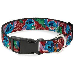 Buckle Down Tropical, 700146031820, Collare in Plastica, L - Fits 15-26 Inch (1.0 Inch WIDE), Verde (Green)