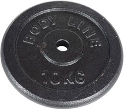 Disco in ghisa 10 kg per allenamento con bilanciere, manubrio e sollevamento pesi - diametro 25 mm - per palestra, fitness, allenamento a casa