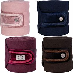 HKM Bandage en velours doux Himbeere 300 cm