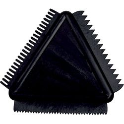Creativ Rubber Texture Comb - 9cm, Black - Create Textured Designs on Paint or Clay