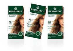 Herbatint Gel Colorante Permanente Pelle Sensibile (Tonalità 7D Biondo Dorato) - 3x150 ml. (Totale 450 ml.)