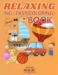 Stress Relief: Relaxing Coloring Book: Fun and easy designs, perfect for kids and adults, featuring animals, landscapes, and flowers, exercise your mind, for the whole family