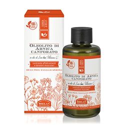 Helan, I Rimedi, Oleolito di Arnica Canforato, Ideale per massaggio sportivo, 100 mL