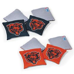 Wild Sports NFL Chicago Bears 8pk dubbelzijdige bonentassen, teamkleur