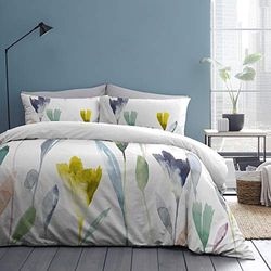 Appletree Stijl - Pollensa - 100% katoenen dekbedovertrek set - Super-King Bed Size in Multicolour