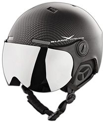 Black Crevice Skihelm Capacete de esqui, cor preto carbono/branco (preto carbono/branco), tamanho M/L (58-61 cm)