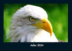 Adler 2024 Fotokalender DIN A4: Monatskalender mit Bild-Motiven von Haustieren, Bauernhof, wilden Tieren und Raubtieren