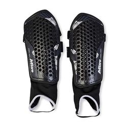 Mitre Unisex-vuxen Aircell Power Shin Guard, svart/vit, XL