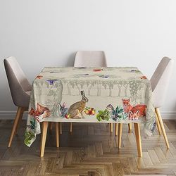 MB HOME ITALY Panama bordsduk 100% Bomull, Naturligt symfonium, 150 x 180 cm