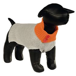 Beeztees Jives - Chandaglio per Cane, 46 cm, Colore: Grigio/Arancione