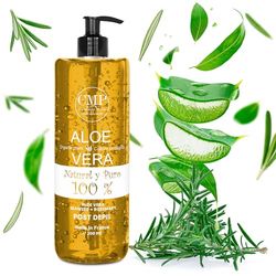 CMP Aloe Vera + Rosmarino Depilazione Gel (laser, cera, crema, depilatore...) e Rasatura (Viso e Corpo) 6x + RILASSANTE | 48h IDRATANTE | 3x + LENITIVO - Formula Professionale (200 ml)