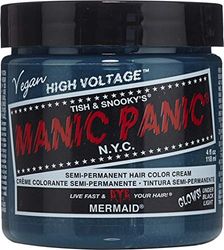 Manic Panic Mermaid Classic Creme, Vegan, Cruelty Free, Blue Semi Permanent Hair Dye 118 ml