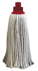 Mop in Cotone Bianco, Assorbimento efficiente, Facile da Pulire, Ideale per Uso Domestico e Commerciale su Pavimenti e superfici.