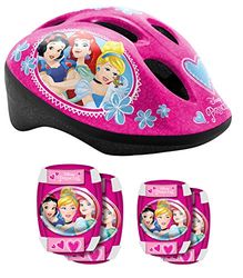 Princess Meisjeshelm + elleboog & kniebescherming PRINCESSIN, PINK, 50/56 cm