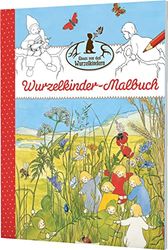 Etwas von den Wurzelkindern: Wurzelkinder-Malbuch: Mitmachbuch mit Retro-Bildern