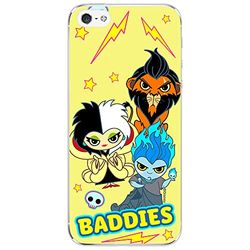 ERT GROUP mobiltelefonfodral för Iphone 5/5S/SE originalt och officiellt licensierat Disney mönster Disney Villains 004 optimalt anpassad till formen på mobiltelefonen, fodral tillverkad av TPU-plast