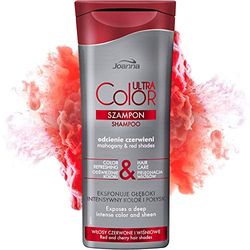 Joanna Ultra Color – Shampoo per colori mogano e capelli rossi – Shampoo rivitalizzante – Rinfrescante e cura dei capelli – Aumenta l'intensità del colore – Idratazione per i capelli – 200 ml