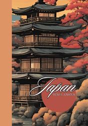 Japan Travel Journal: A 100 page a5 notebook with lined and blank pages to document adventures in Japan