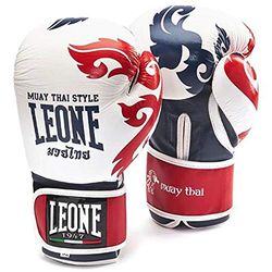 LEONE 1947 GN031 Luvas de boxe, unissexo, adulto, branco, 14 OZ