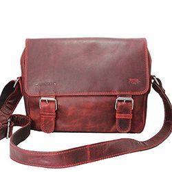 Arrigo unisex vuxen Messenger Bag kurirväska, röd (rood), 31 x 20 x 14 cm