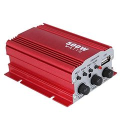 LEOFLA Amplificatore Audio 2 Canali Stereo Con Telecomando Ingresso USB SD Card Reader