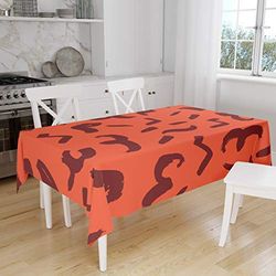 Bonamaison Kitchen Decoration, Tablecloth, Orange Bordeux, 140 x 160 Cm - Designed and Manufactured in Turkey