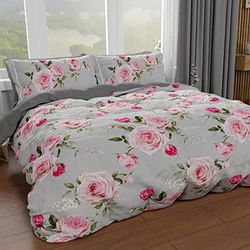 PETTI Artigiani Italiani - Funda nórdica Individual, Funda nórdica, Funda nórdica y Fundas de Almohada, Funda nórdica 100% Fabricada en Italia, Floral