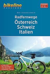 Radfernwege Österreich, Schweiz, Italien: 63 Radfernwege, über 22.800 km, 1:500.000