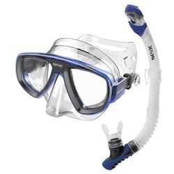 SEAC Set BIS Extreme Dry, Kit en Silicone pour Plongée sous-Marine et en apnée avec Masque et Tuba avec Système Dry Top et soupape de Purge