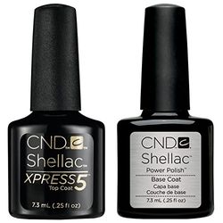 Cnd Shellac Xpress5 base de esmalte em gel de 7,3 ml, 7,3 ml