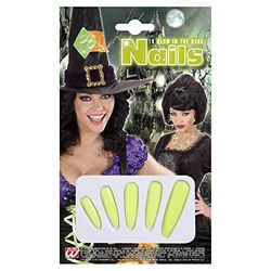 W WIDMANN Generique - Faux Ongles Fluorescents Adulte