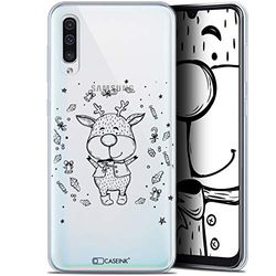 Caseink fodral för Samsung Galaxy A50 (6.4) [gel HD-mönster jul kollektion 2017 sketchy hjortdesign - mjuk - ultratunn]