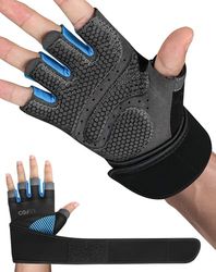 COFIT Ademende Fitnesshandschoenen, Antislip Gewichthefhandschoenen met Polssteun voor Mannen en Vrouwen, Uitstekende Grip & Handpalm Bescherming voor Gewichtheffen, Fitness, Oefening -Blauw S