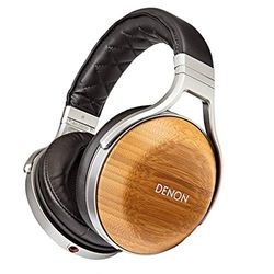 Denon AH-D9200 Circumaurale Padiglione auricolare Nero, Acciaio inossidabile