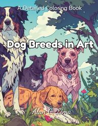 Dog Breeds in Art: A Detailed Coloring Book