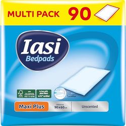 IASI alèses jetable 90 x 60, Absorption Maxi Plus, avec Technologie 'Odour Control' sans Parfum, 90 unités