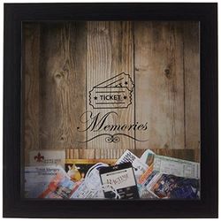 Lawrence Frames Black 10x10 Shadow Box Ticket Holder