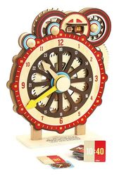 VILAC- Machinalirleur Horloge d'apprentissage Fantasía Centros de Actividades, Multicolor, M (2042)