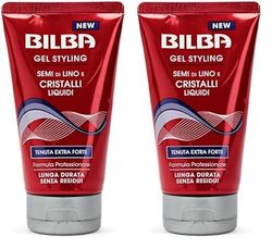 Bilba, Gel Extraforte con Semi di Lino e Cristalli Liquidi - Formula Professionale a Tenuta Extra Forte - Gel a Lunga Durata, Non Lascia Residui - Protegge e Non Secca i Capelli - 150 ml