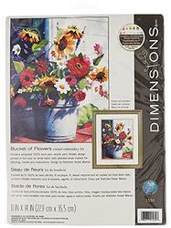 Dimensions Gallery Crewel - Kit para bordar, diseño de cubo con flores