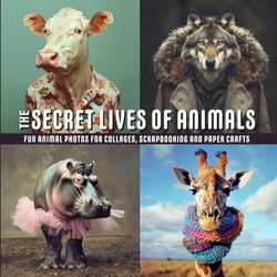 THE SECRET LIVES OF ANIMALS: Fun Animal Photos for Collages, Scrapbooking and Paper Crafts