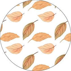 Bonateks, Tappetino per mouse rotondo con stampa digitale, base antiscivolo, per ufficio e casa, diametro: 22 cm