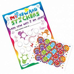 School Stickers A3 Regenboog beloningskaart met Stickers