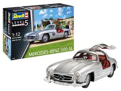 Revell-300 SL Mercedes Benz Kit Modello, Colore Non Verniciato, 1:12, RV07657