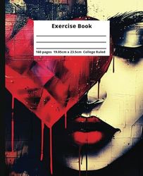 Artistic Elegant Beauty 20: Exercise Book with Classy Artistic Exotic Woman on cover - (19.05 x 23.5 cm, 160 pages, College Ruled)