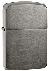 Zippo Windproof Lighter - 1941 Replica - Black Ice Finish - Refillable for Lifetime Use - Adjustable Flame - Gift Box - Metal Construction - Made in USA