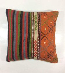 Kelim Cuscino 40x40 cm fatto a mano turco prodotto federe kilim dekorativo orientale etnici cuscino 1133